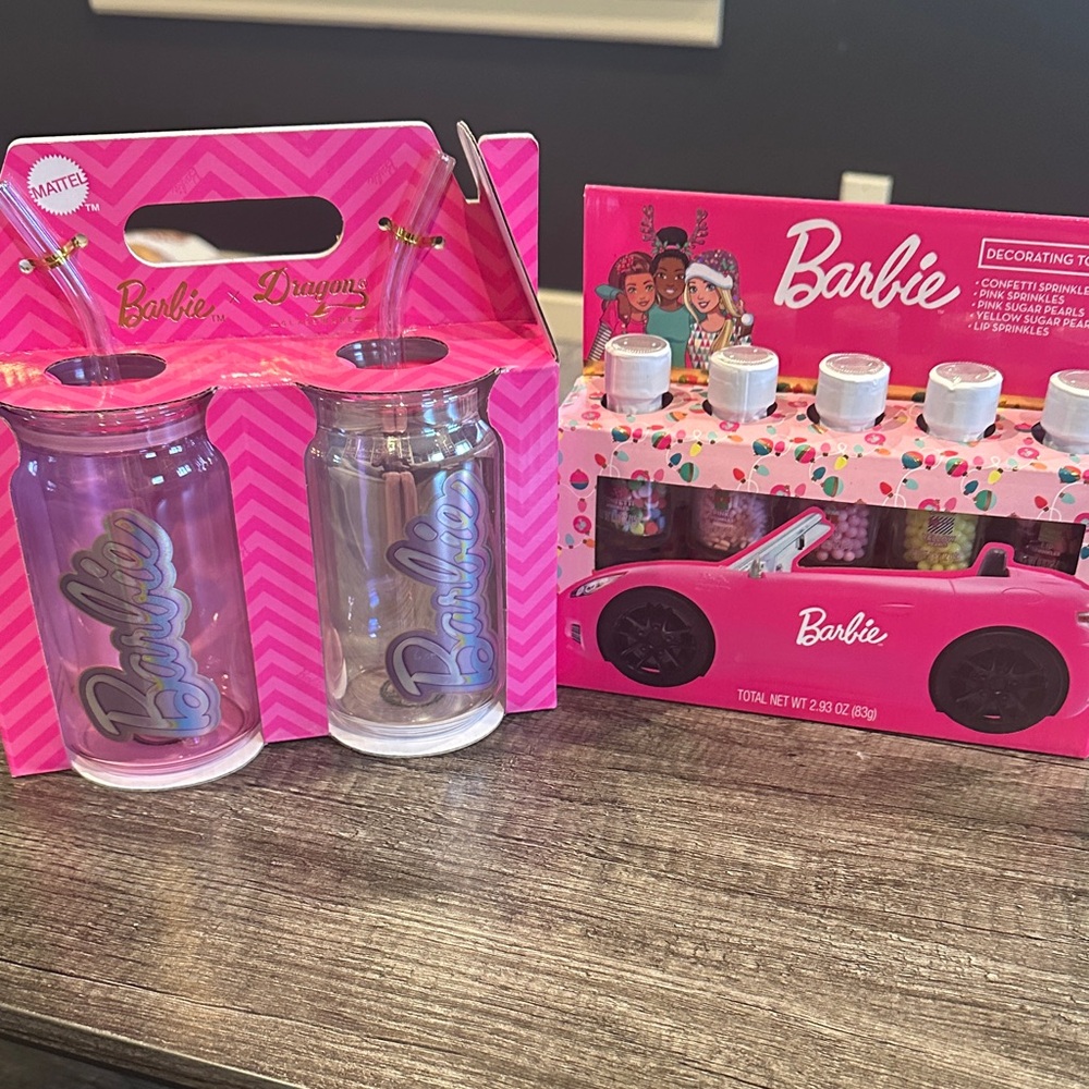 Barbie Glass Timber and Cupcake decorating set.